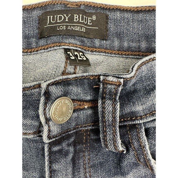 Judy Blue Los Angeles Women's Jeans Skinny Fit JB82365DK Distressed 3/26 - Picture 5 of 8